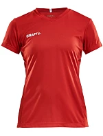 Squad Go Jersey Solid W Dámské sportovní tričko s výstřihem do V model 22469019 bright red - Craft Teamwear Squad Go Jersey Solid W Dámské sportovní tričko s výstřihem do V model 22469019 bright red - Craft Teamwear