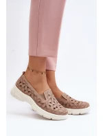 Růžové Dámské Nazouvací Boty s model 21648204 - EVENTO