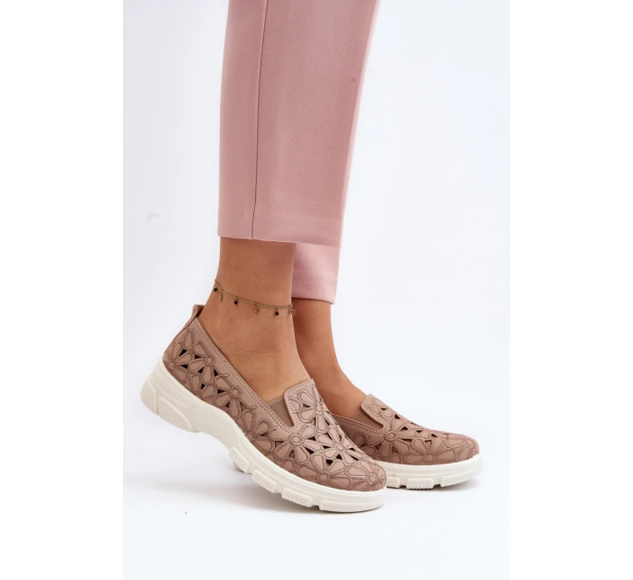 Růžové Dámské Nazouvací Boty s model 21648204 - EVENTO