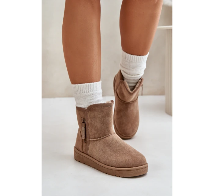 Dámské Sněhule Big Star OO274A165 Béžové