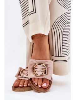 Dámské Sandály S Ozdobným Detalem Růžové model 21689999 - Boto