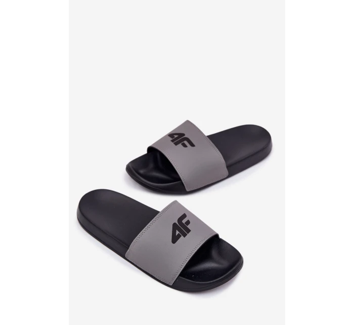 Pánské Pantofle 4F 4FRMM00FSLIM011-25S Šedé