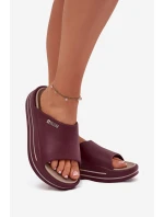 Dámské Pantofle Na Platformě Big Star SS274425 Bordó Dámské Pantofle Na Platformě Big Star SS274425 Bordó