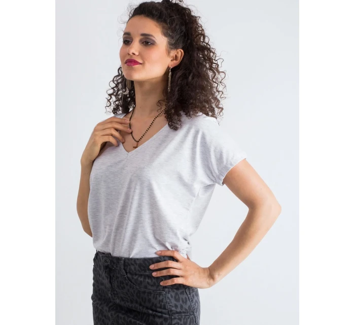 Tričko RV TS model 14829125 světle šedá - FPrice Tričko RV TS model 14829125 světle šedá - FPrice