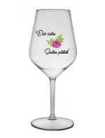 DVĚ SRDCE, JEDEN PŘÍBĚH - čirá nerozbitná sklenice na víno 470 ml DVĚ SRDCE, JEDEN PŘÍBĚH - čirá nerozbitná sklenice na víno 470 ml