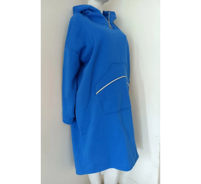 Dámská dlouhá teplá mikina model 21140216 modrá - FPrice