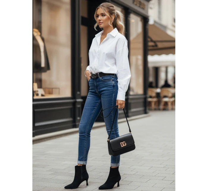 Dámské džínové kalhoty DIVETTI tmavě modré FashionStreet UY2252 Dámské džínové kalhoty DIVETTI tmavě modré FashionStreet UY2252