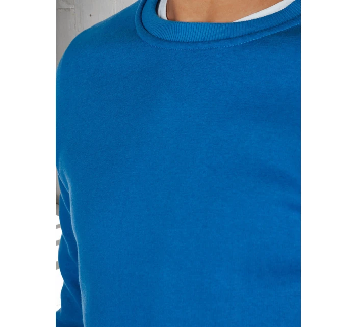 Pánská základní modrá mikina Dstreet BX5883