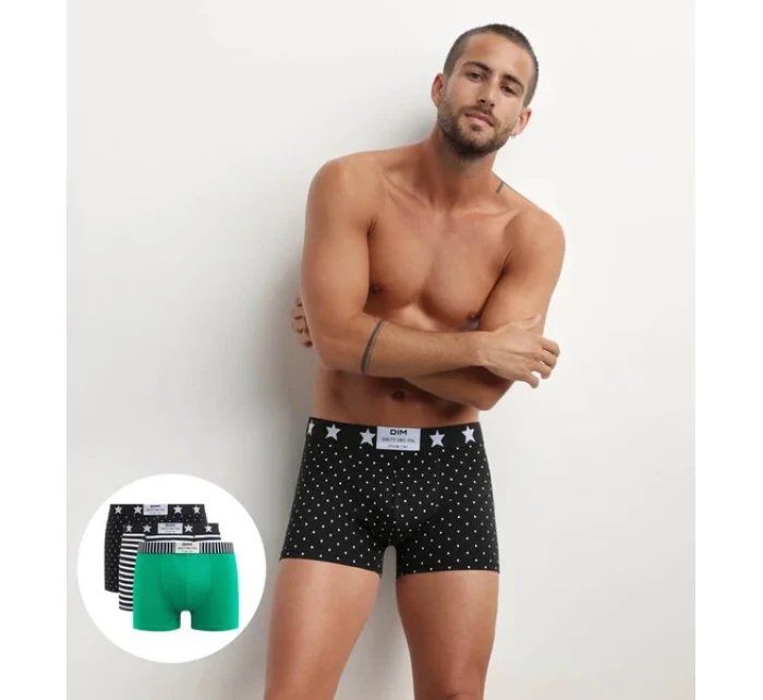 Pánské módní boxerky 3 ks model 19651969 BOXER 3x  bílá - DIM