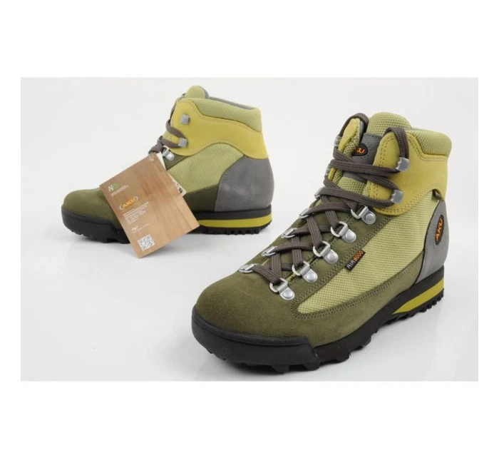 dámské trekové boty Ultralight Goretex model 21948143 kotníkové šedé zelené dámské - Aku