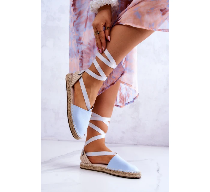 Dámské vázané espadrilky Big Star model 21577568 Modré - Big Star Shoes Dámské vázané espadrilky Big Star model 21577568 Modré - Big Star Shoes