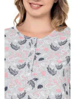 Dámská noční košile šedá s model 19034501 - Christina Secret Dámská noční košile šedá s model 19034501 - Christina Secret