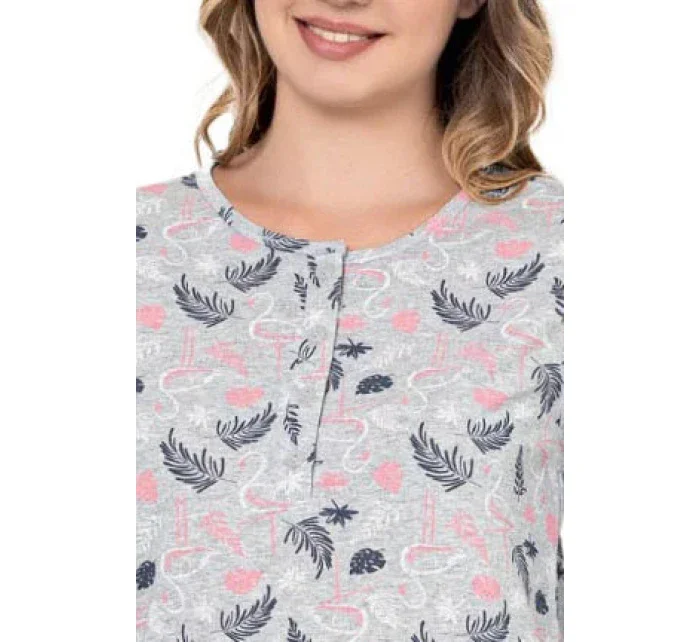 Dámská noční košile šedá s model 19034501 - Christina Secret Dámská noční košile šedá s model 19034501 - Christina Secret