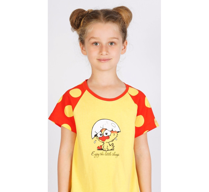 Dětská noční košile s krátkým rukávem Malé kuře