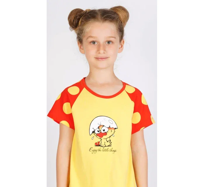 Dětská noční košile s krátkým rukávem Malé model 15847273 - Vienetta Kids Dětská noční košile s krátkým rukávem Malé model 15847273 - Vienetta Kids