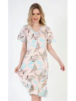 Dámská noční košile s krátkým rukávem model 18316239 - Vienetta Dámská noční košile s krátkým rukávem model 18316239 - Vienetta