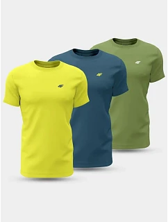 Pánské tričko (SET 3 triček) 4F 4FWSS26TTSHM4217-90S pánské