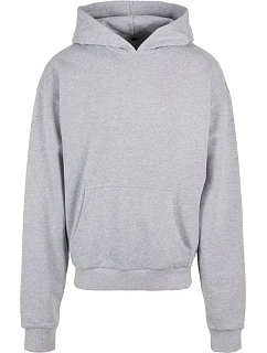 Build your Brand BY 162 Mikina s kapucí z těžké bavlny "Ultra Heavy" 56.0162 heather grey