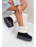 Dámské Sněhule Na Platformě S Kožíškem A Vzorem Černé model 21678807 - Boto Dámské Sněhule Na Platformě S Kožíškem A Vzorem Černé model 21678807 - Boto