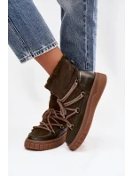 Dámské sněhule s tmavě zelené model 21757764 - Boto Dámské sněhule s tmavě zelené model 21757764 - Boto