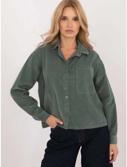 Košile D70046M11184A1 tmavě zelená Košile D70046M11184A1 tmavě zelená