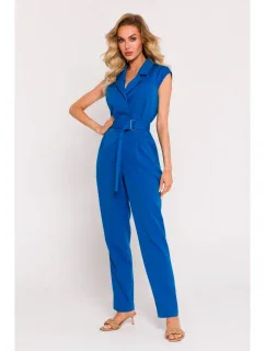 model 19660738 Kombinéza s asymetrickým vzorem modrá - Moe