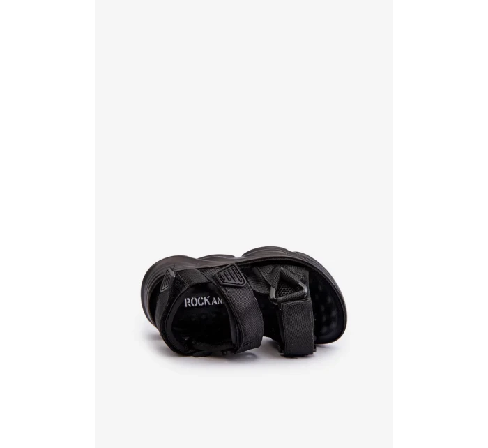 Dětské sandály se zapínáním na suchý zip, Black Orretta