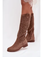 Ažurové kozačky  model 224442 Step in style