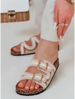 Dámské korkové žabky KORKARTA beige FashionStreet ZY0892