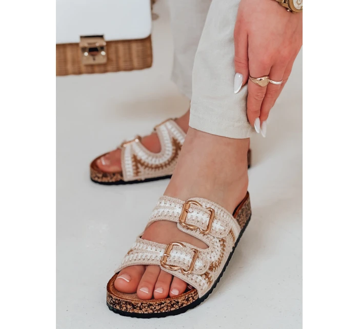 Dámské korkové žabky KORKARTA beige FashionStreet ZY0892