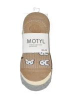 Dámské ponožky baleríny WiK Motýl wz.029 Medvídci, Mix A'3 Dámské ponožky baleríny WiK Motýl wz.029 Medvídci, Mix A'3