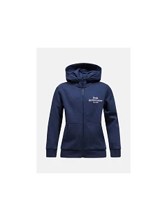 Dětská mikina PEAK PERFORMANCE Original Zip Hood Junior, barva tmavě modrá