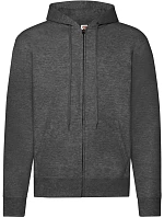 Classic Hooded Sweat Jacket Mikina s kapucí model 22534302 dark heather grey - Fruit of the Loom Classic Hooded Sweat Jacket Mikina s kapucí model 22534302 dark heather grey - Fruit of the Loom
