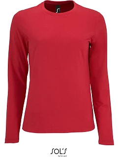 SOL'S Imperial LSL Women Dámské tričko s dlouhým rukávem 25.2075 red