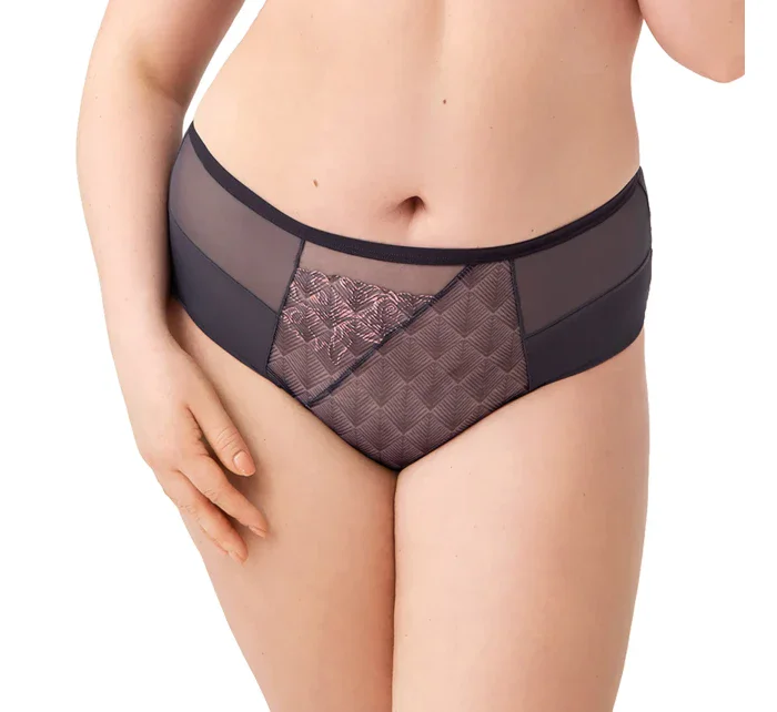 Dámské kalhotky šedé model 18032448 - Gorsenia Dámské kalhotky šedé model 18032448 - Gorsenia