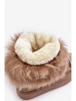 Dámské zavazovací sněhule tmavě hnědé Santero Dámské zavazovací sněhule tmavě hnědé Santero