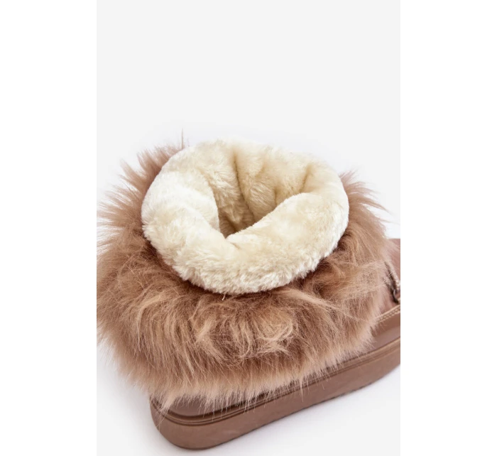 Dámské zavazovací sněhule tmavě hnědé Santero Dámské zavazovací sněhule tmavě hnědé Santero