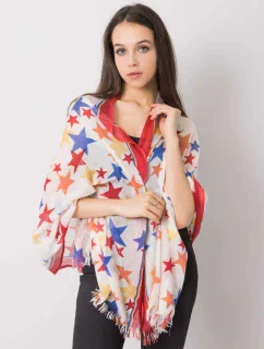 Šátek AT CH model 17517460 bílý a červený - FPrice