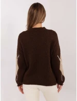 Sweter MI SW model 21782469 brązowy - FPrice Sweter MI SW model 21782469 brązowy - FPrice