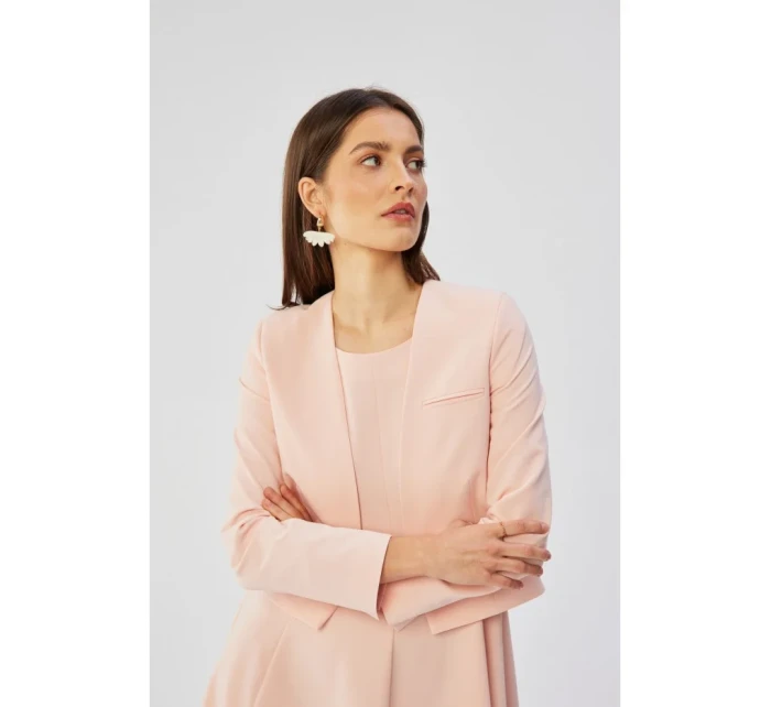 S368 Blejzr s otevřenou přední částí - pudrový S368 Blejzr s otevřenou přední částí - pudrový