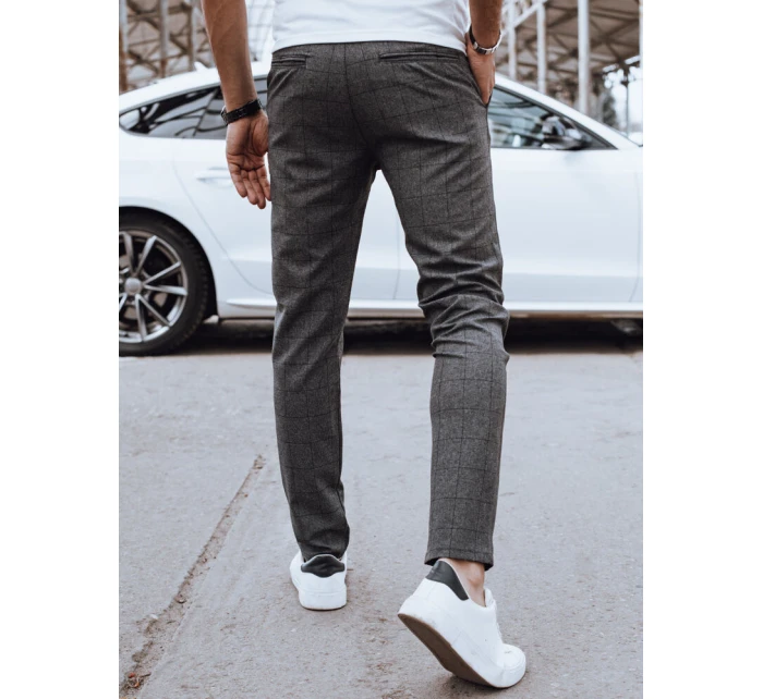 Pánské ležérní tmavě šedé kalhoty model 21977276 - Dstreet Pánské ležérní tmavě šedé kalhoty model 21977276 - Dstreet
