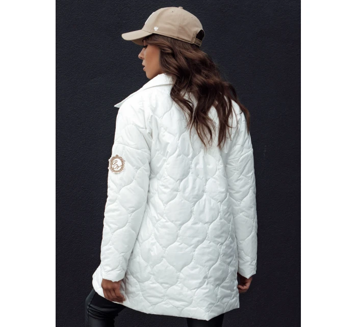 Dámská prošívaná přechodová bunda RATIA ecru FashionStreet TY4526