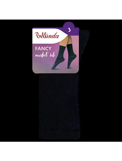 Dámské ponožky z modalu model 21232667 RIB MODAL SOCKS černá - Bellinda Dámské ponožky z modalu model 21232667 RIB MODAL SOCKS černá - Bellinda