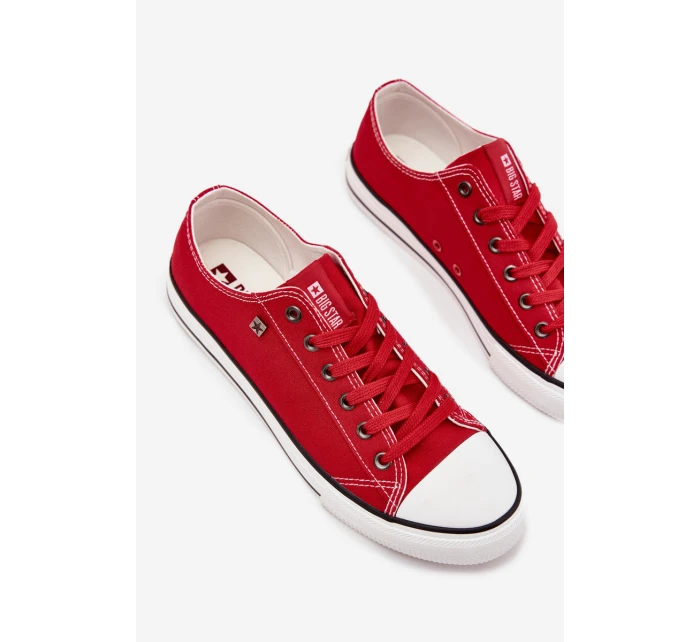 Pánské nízké tenisky Big Star – červené Pánské nízké tenisky Big Star – červené
