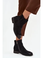 Dámské boty Vinceza – černé, na nízkém podpatku Dámské boty Vinceza – černé, na nízkém podpatku