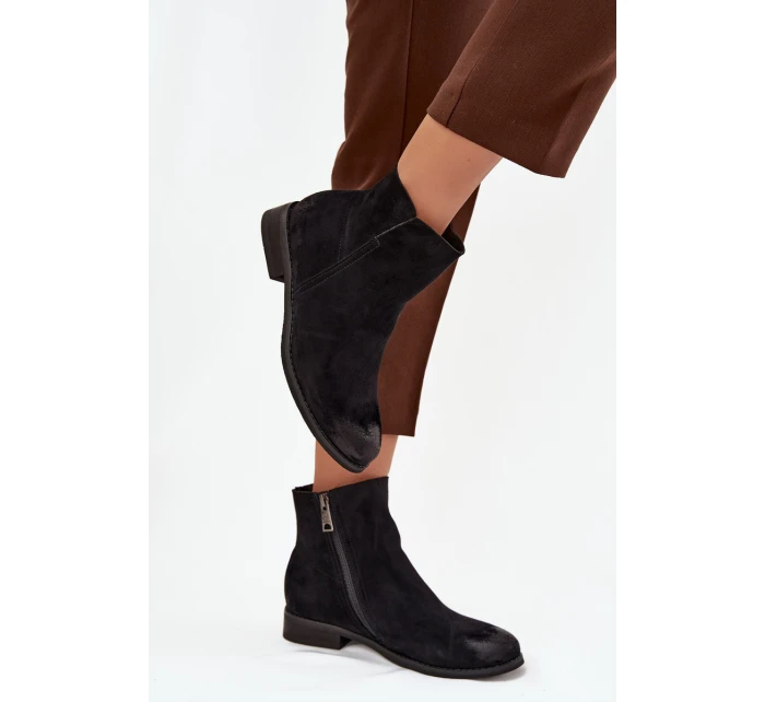 Dámské boty Vinceza – černé, na nízkém podpatku Dámské boty Vinceza – černé, na nízkém podpatku