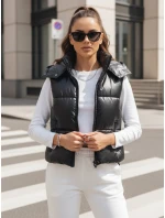 Dámská prošívaná vesta OSHE černá FashionStreet TY3706