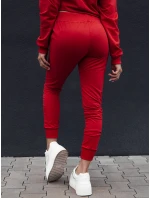 Dámské tepláky RELAX MODE červené FashionStreet UY2141 Dámské tepláky RELAX MODE červené FashionStreet UY2141