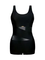 Jednodílné dámské plavky S 36 model 21890184 Fashion Sport Shorts - Self