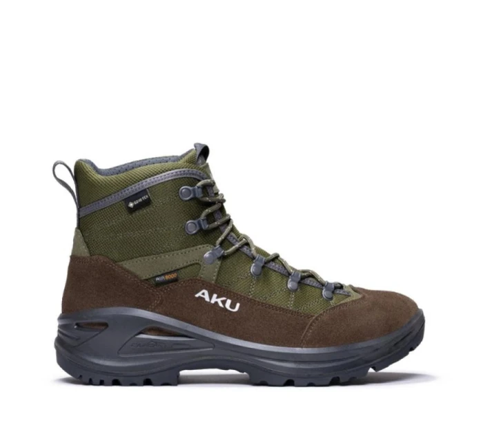 Aku Cimon Gore-tex pánská trekingová sportovní obuv kožená zeleno-hnědá Aku Cimon Gore-tex pánská trekingová sportovní obuv kožená zeleno-hnědá